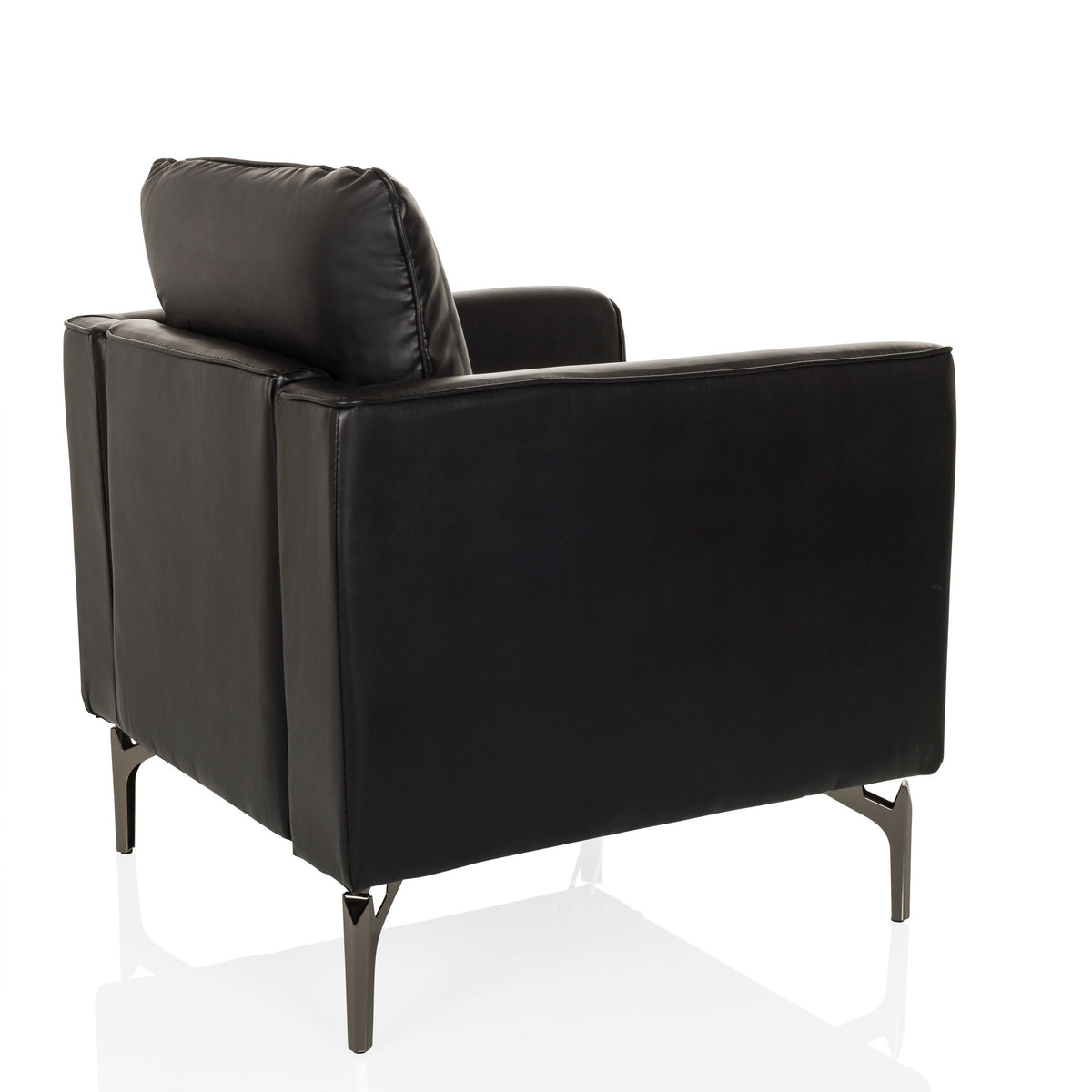hjh OFFICE Loungemöbel Sofasessel Sitz Sessel Sofa Einsitzer BAVERO PU schwarz - 4064323037903