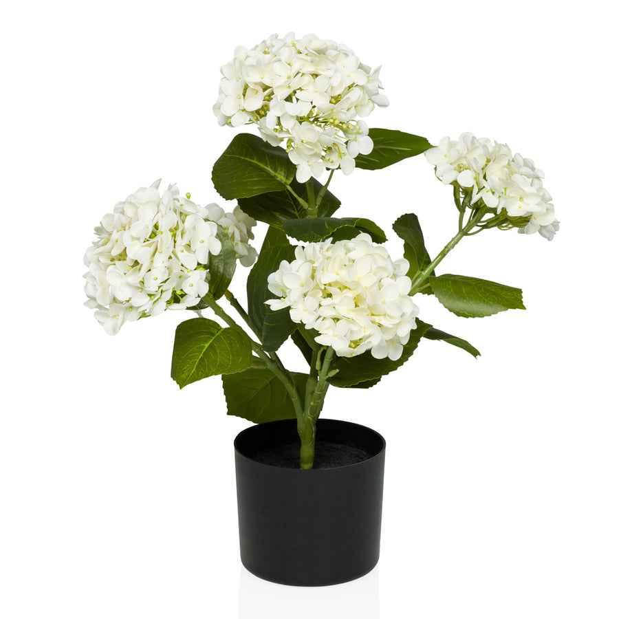 B-Ware Hjh Office Kunstpflanze Kunstblume Hydrangea Dekopflanze Hortensie 52cm Weiß701