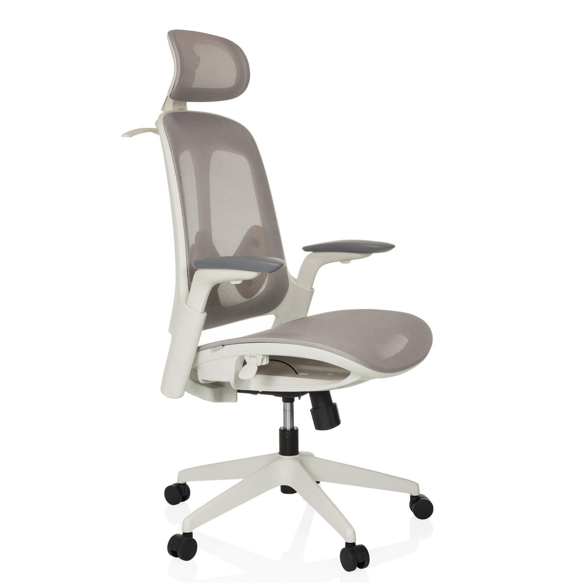 hjh OFFICE Bürostuhl Drehstuhl Stuhl Netzstoff grau ARCEO M Kopfstütze - 4064323038740