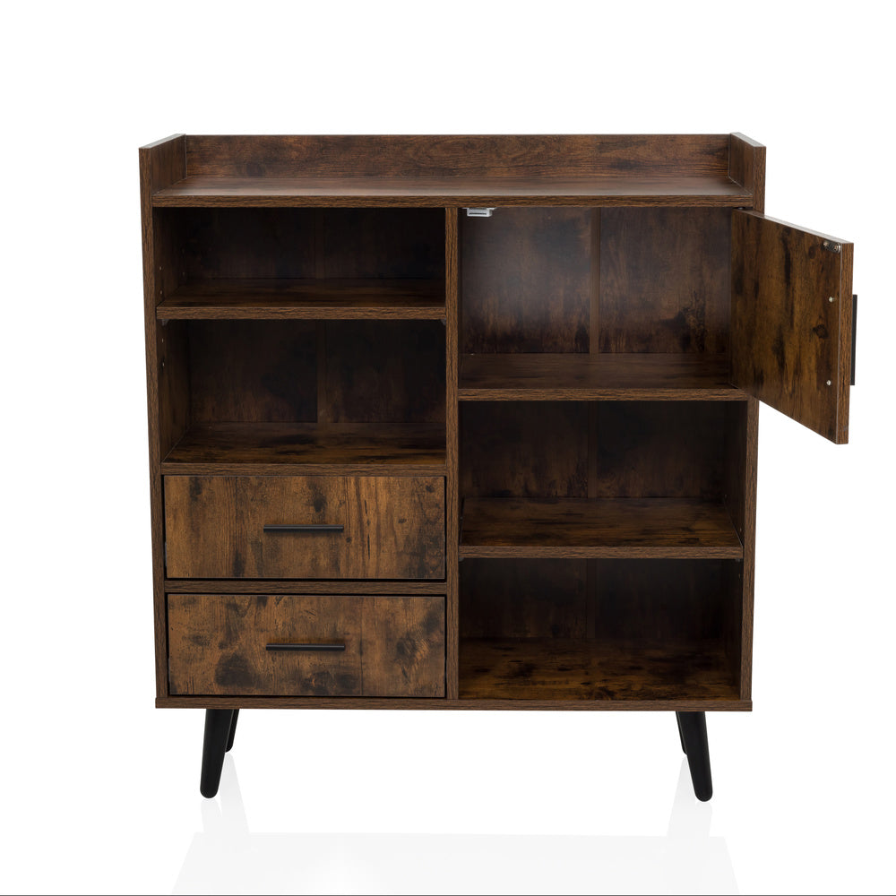 hjh LIVING Sideboard / Kommode MYRDAL 80x30x90 cm 2 Schubladen Schrank - 4064323045335