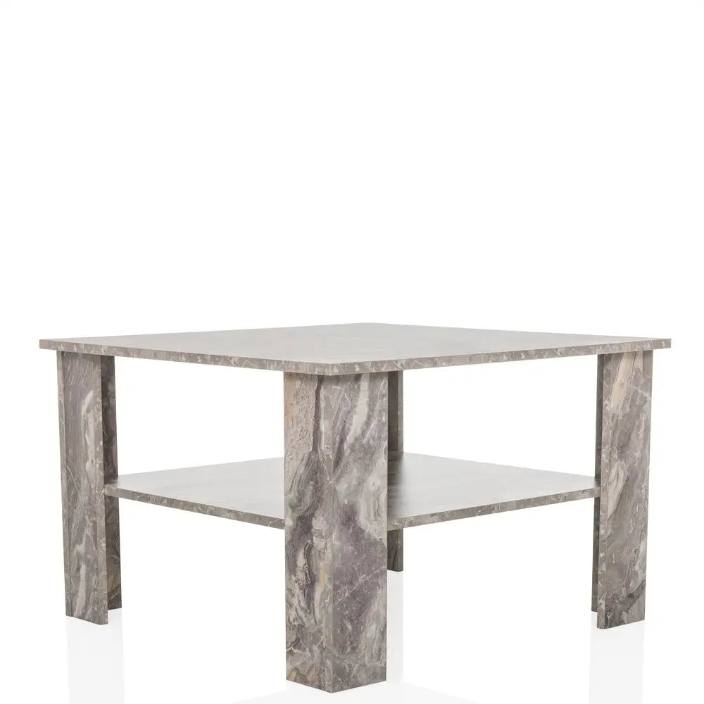 B-Ware Hjh Living Tisch Couchtisch Beistelltisch Bismo Grau Marmoroptik 70x70 Cm Modern - 4064323045380