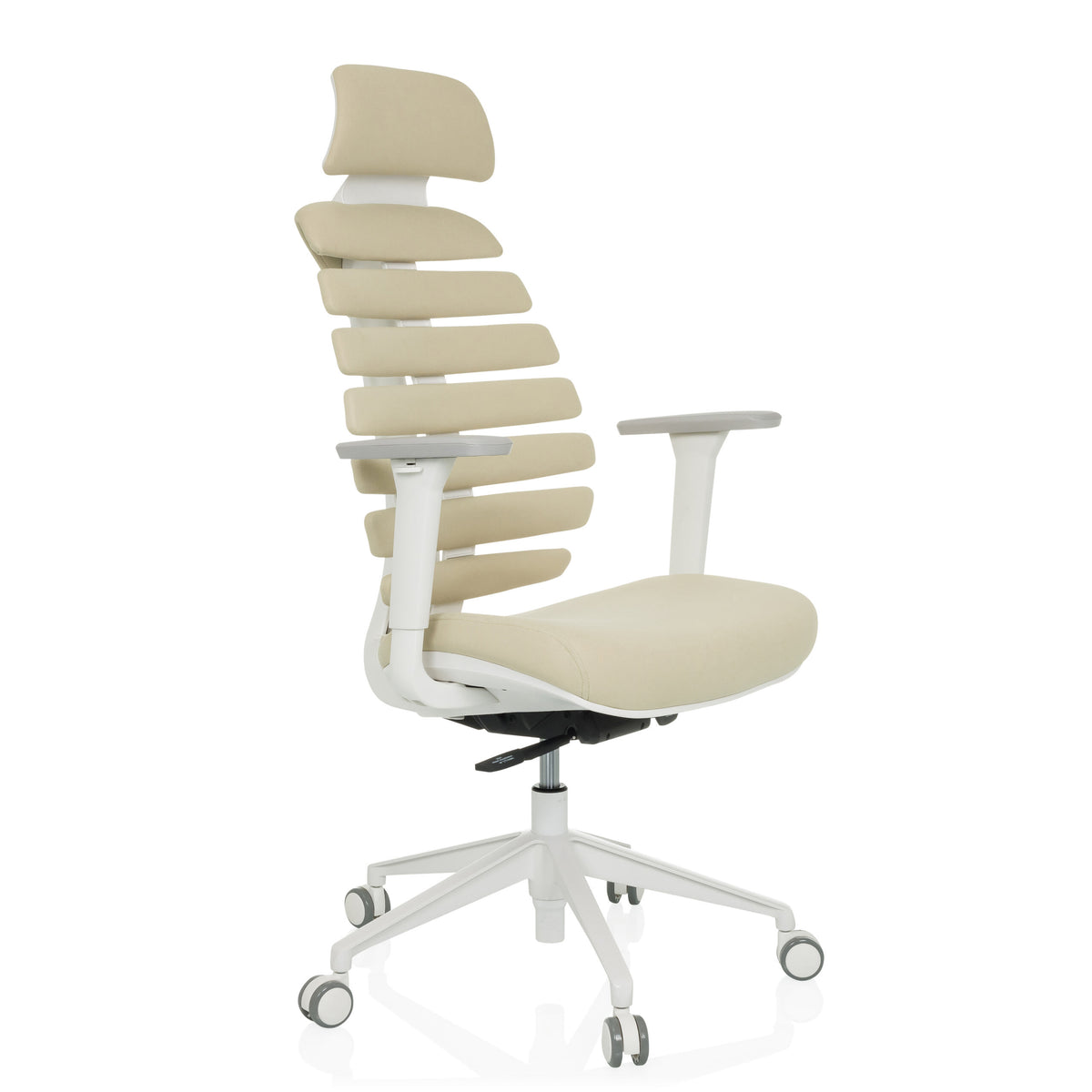 hjh OFFICE Ergo line W Profi Bürostuhl Drehstuhl Stuhl Stoff Salted Caramel - 4064323106166