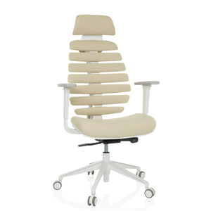 B-Ware hjh OFFICE Ergo line W Profi Bürostuhl Drehstuhl Stuhl Stoff Salted Caramel