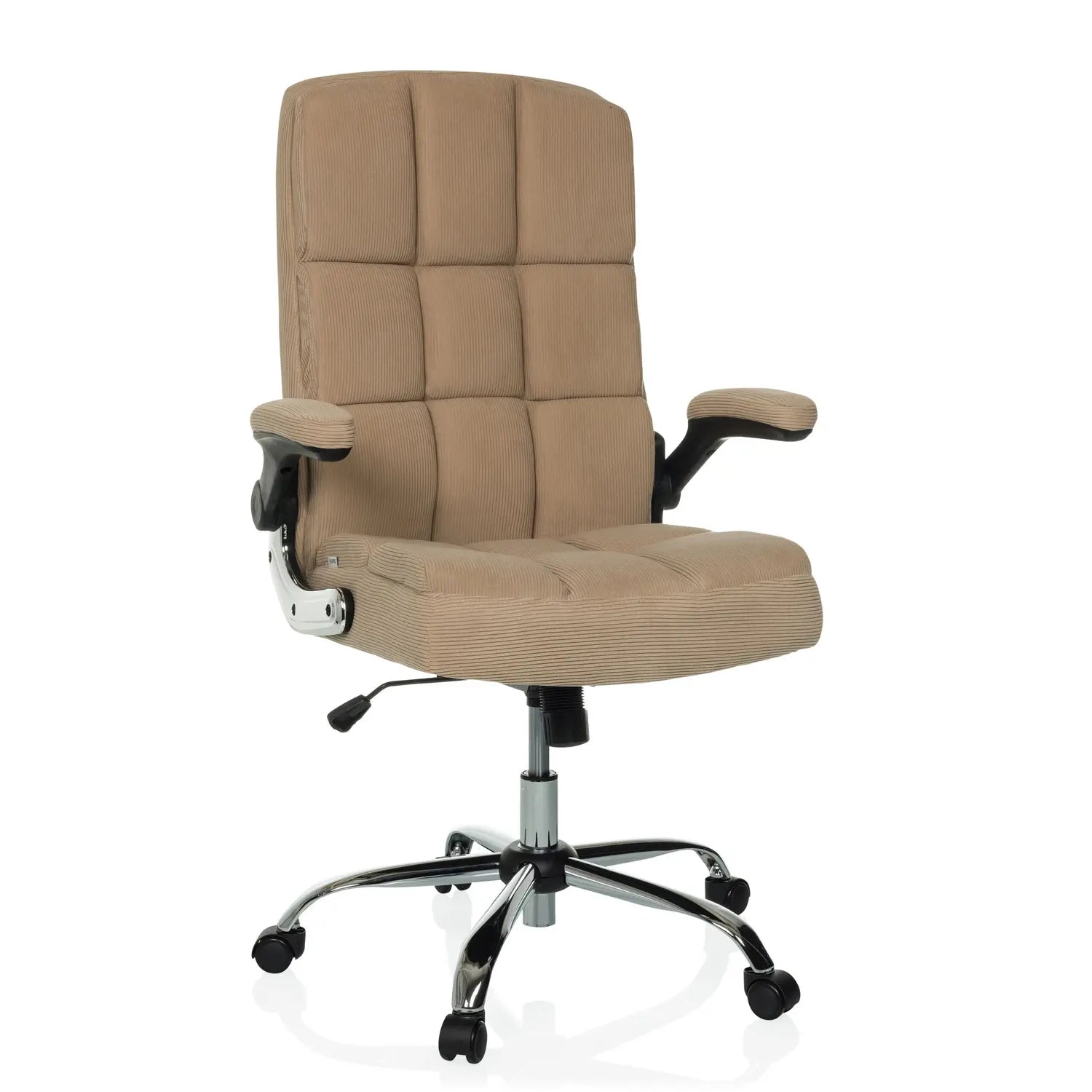 B-Ware My Buero Chefsessel Bürostuhl Home Office Relax Wd 100 Stoff Armlehnen Beige - 4064323106197