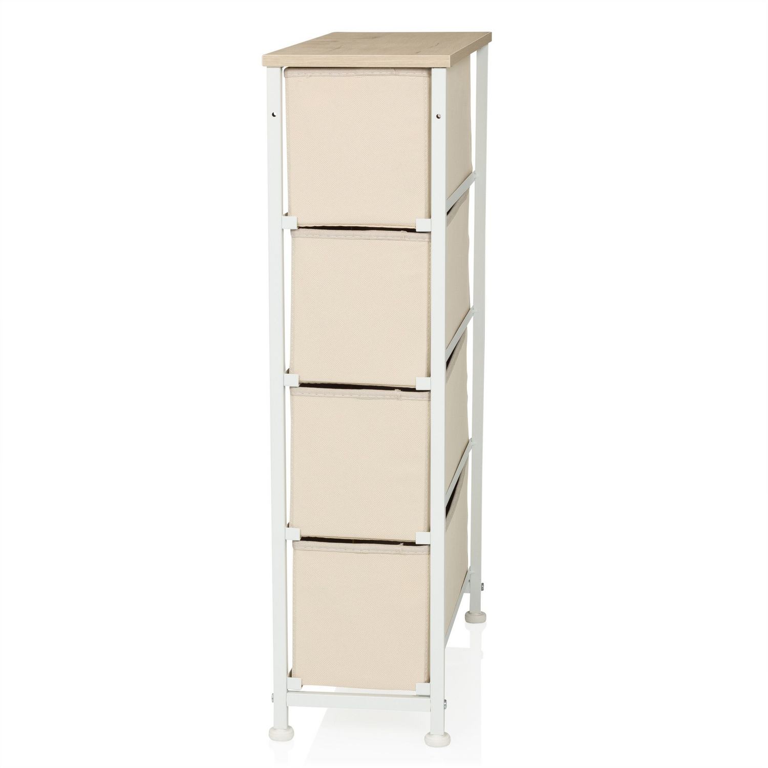 Hjh Living Foldress S   Kommode Sideboard Schubladenkommode Möbel Schrank Beige B-Ware - 4064323106210