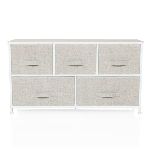 B-Ware Hjh Living Foldar   Kommode Sideboard Schubladenkommode Möbel Schrank Grau