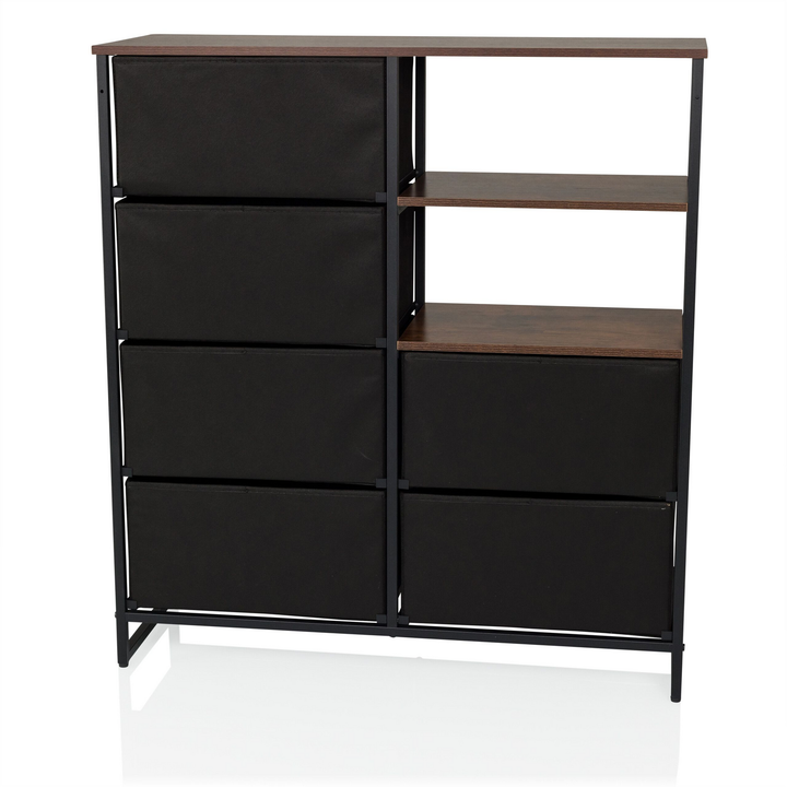 Hjh Living Ragala   Kommode Sideboard Schubladenkommode Möbel Räuchereiche B-Ware - 4064323106272
