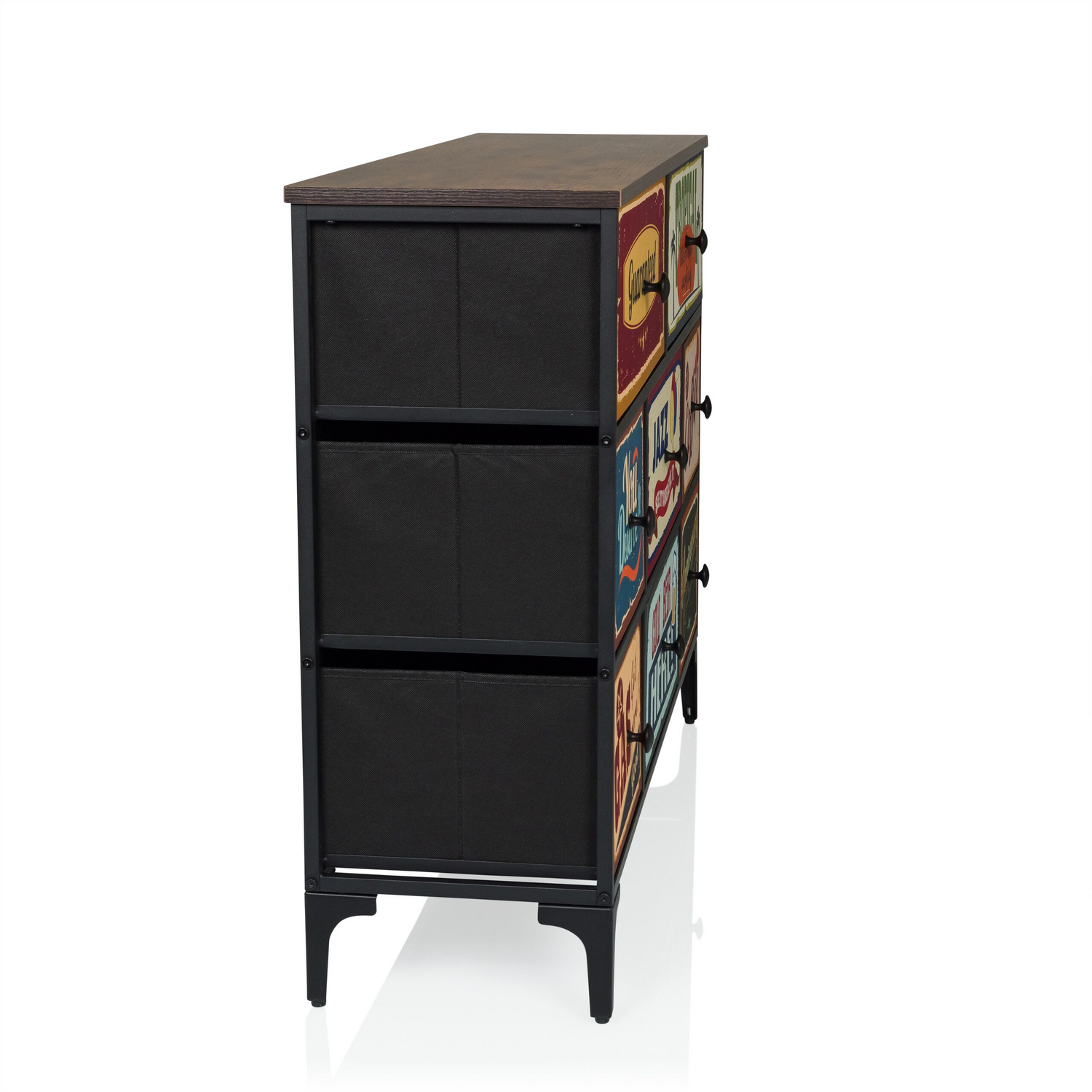 Buffet rétro Hjh Office Ameriko B, commode, meuble de bureau, article de seconde main.