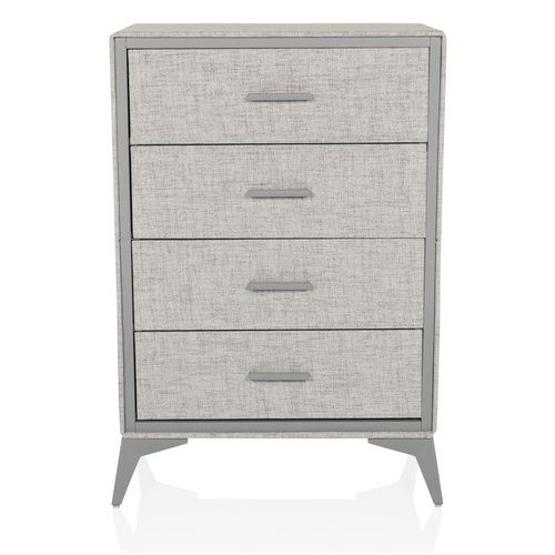 Hjh Living Skuffy Kommode Sideboard Möbel Schubladenkommode Schrank Grau B-Ware - 4064323106326