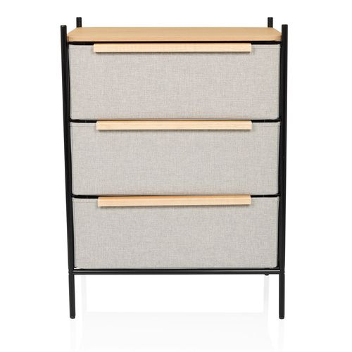 Hjh Living Stuvar   Kommode Sideboard Schubladenkommode Möbel Schrank Taupe B-Ware - 4064323106333