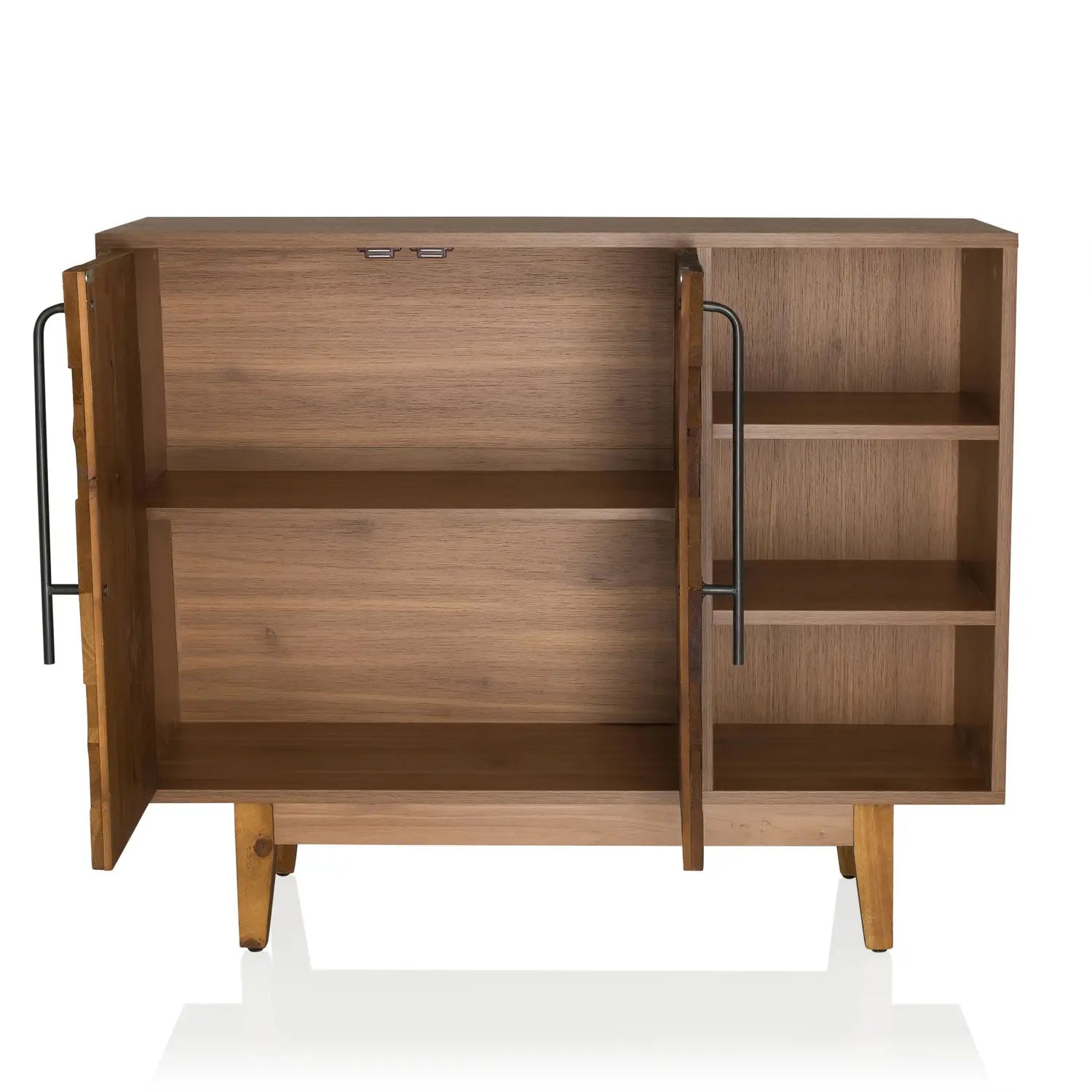 B-Ware Hjh Living Kommode Sideboard Highboard Holz Dunkel Santjago Wood L 95x32x79,5 Cm - 4064323106388