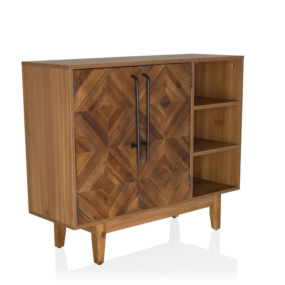 B-Ware Hjh Living Kommode Sideboard Highboard Holz Dunkel Santjago Wood L 95x32x79,5 Cm - 4064323106388