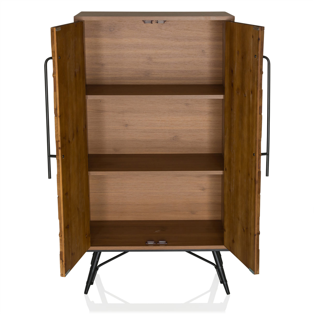 Hjh Living Kommode Schrank Santjago Wood High Holz Aufbewahrung Schlafzimmer B-Ware - 4064323106395