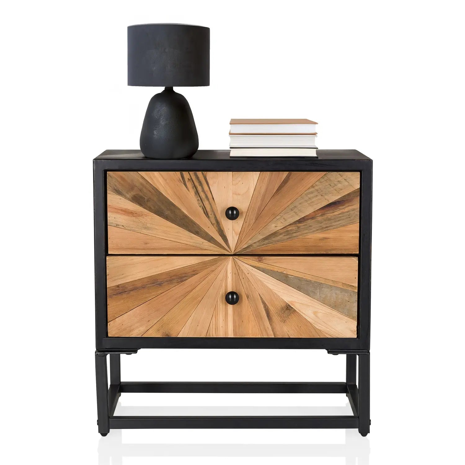 B-Ware Hjh Living Sideboard Kommode Santjago Black Sun S Holz Beistelltisch - 4064323106425