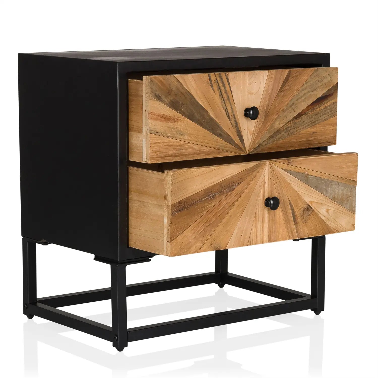 B-Ware Hjh Living Sideboard Kommode Santjago Black Sun S Holz Beistelltisch - 4064323106425
