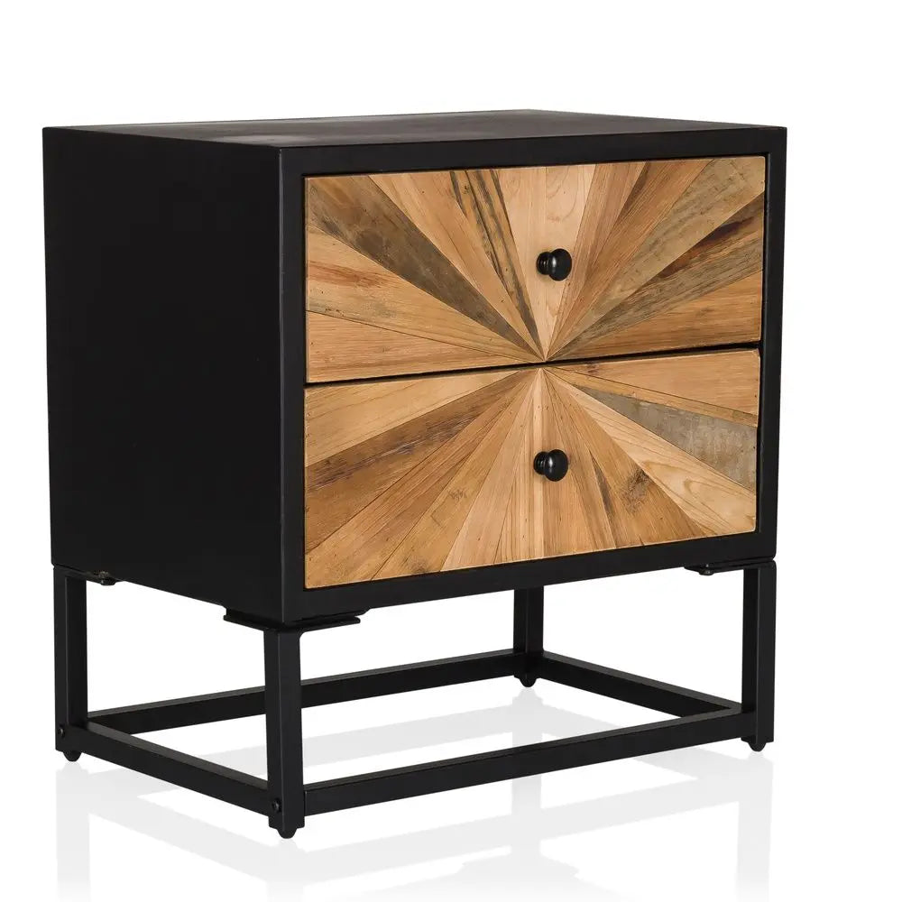 B-Ware Hjh Living Sideboard Kommode Santjago Black Sun S Holz Beistelltisch - 4064323106425