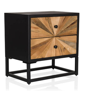 B-Ware Hjh Living Sideboard Kommode Santjago Black Sun S Holz Beistelltisch