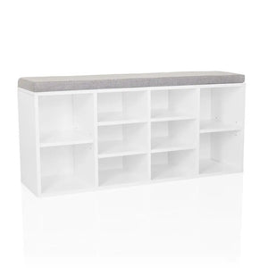 B-Ware Hjh Living Schuhschrank Schuhregal Estha 10 Weiß Aufbewahrung Sitzbank