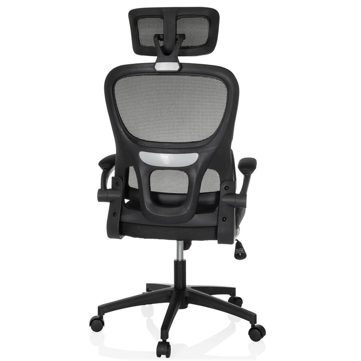 Mybuero Bürostuhl Drehstuhl Schreibtischstuhl Schwarz Netzstoff Lordosenstütze B-Ware - 4064323106579