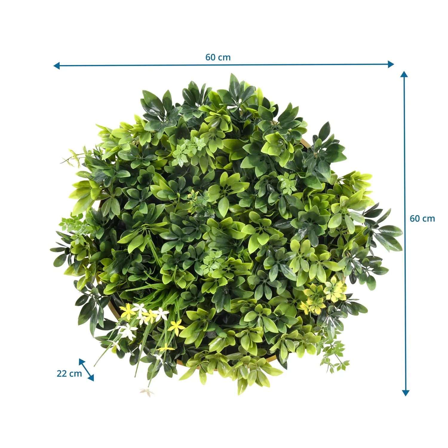 B-Ware Hjh Living Pflanzenmatte Pflanzenwand Leafluxe Wall 2 Grün Polyethylen Narzissen - 4064323106807