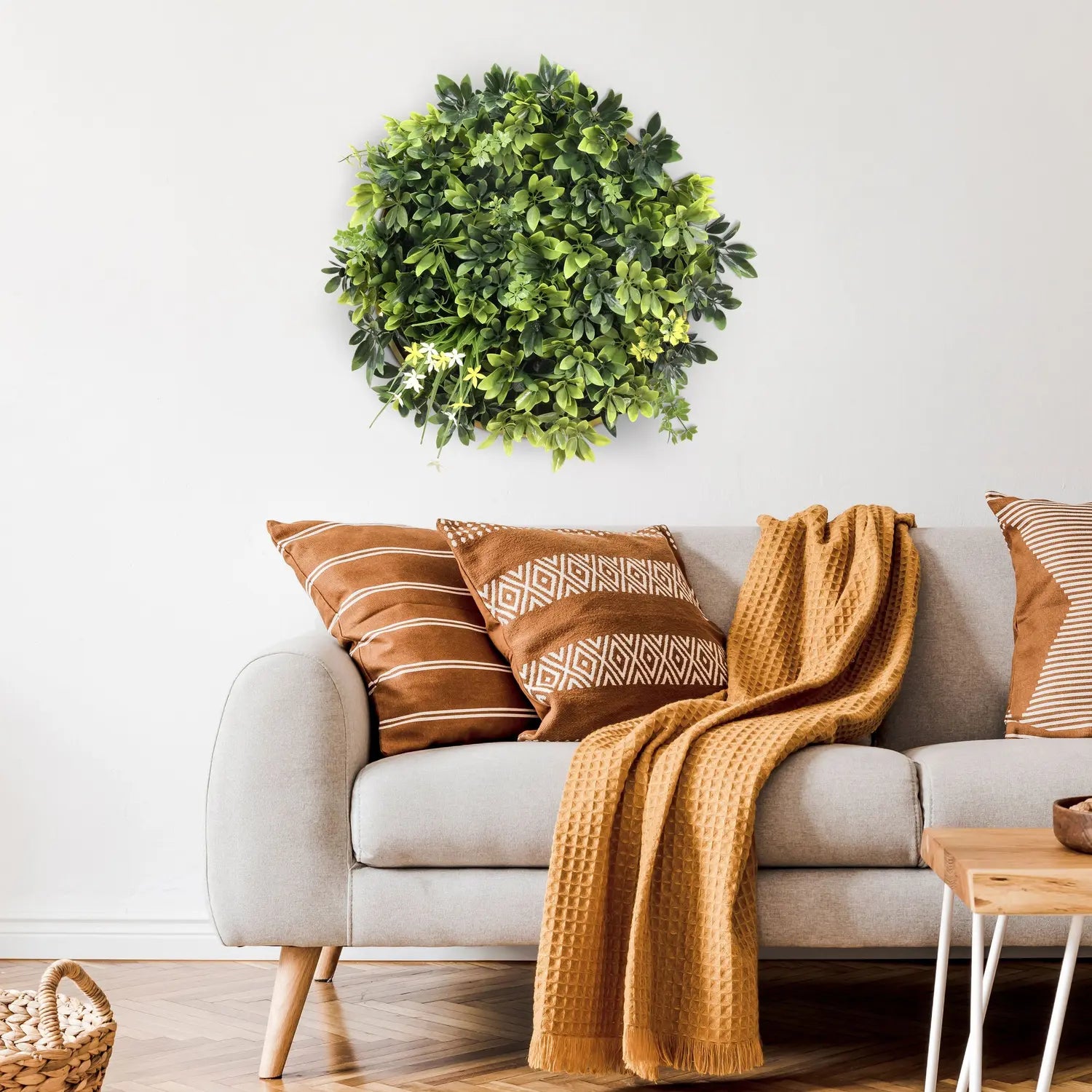 B-Ware Hjh Living Pflanzenmatte Pflanzenwand Leafluxe Wall 2 Grün Polyethylen Narzissen - 4064323106807