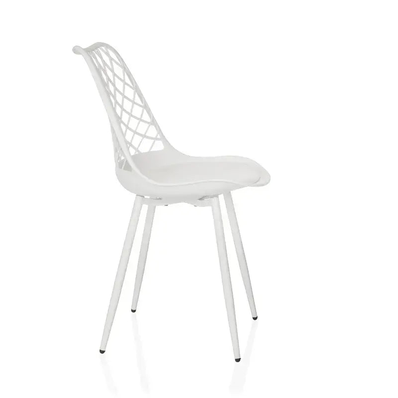 B-Ware Hjh Living Outdoorstuhl Gartenstuhl Stuhl Esszimmerstuhl Kunststoff Weiß 2 Stück - 4064323107156