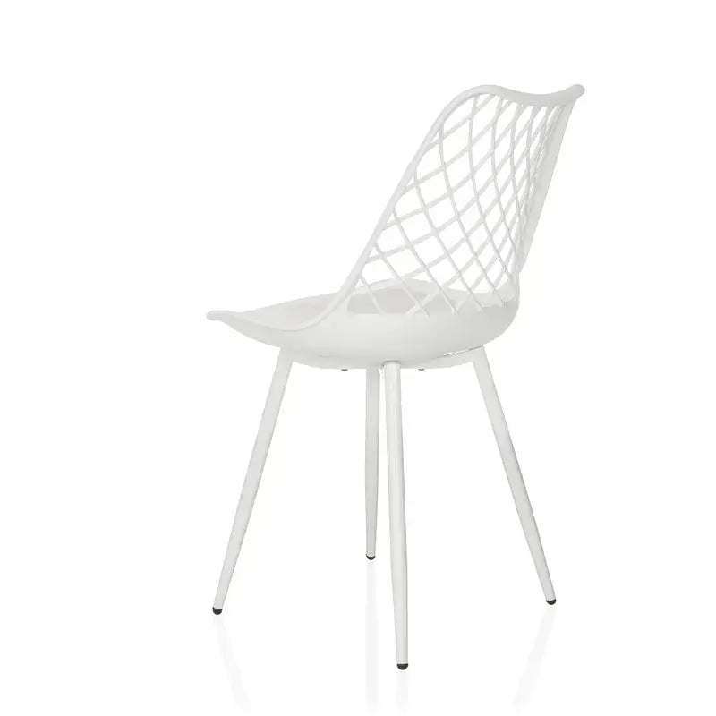 B-Ware Hjh Living Outdoorstuhl Gartenstuhl Stuhl Esszimmerstuhl Kunststoff Weiß 2 Stück - 4064323107156