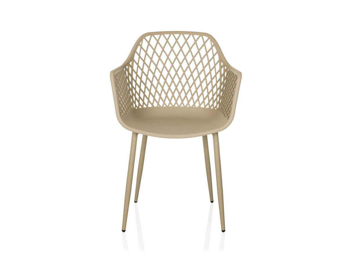 hjh LIVING Stuhl Gartenstuhl BEGIO L Outdoorstuhl Kunststoff Beige SIEHE TEXT - 4064323107200