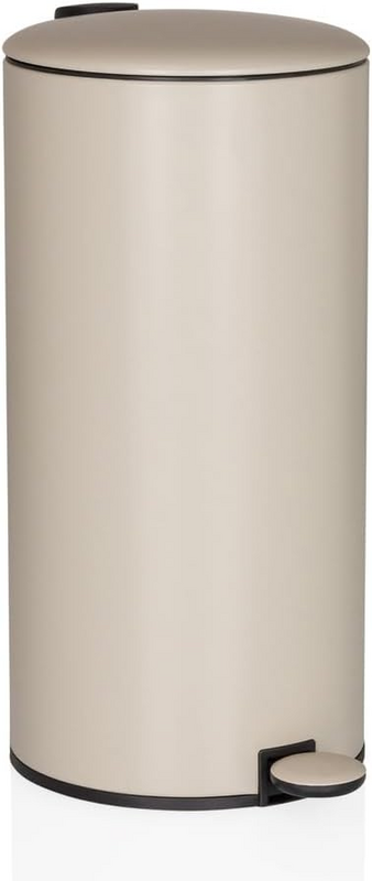B-Ware Hjh Office Mülleimer Rund 30 Liter, Treteimer Mit Deckel, Softclose Clean Ste178