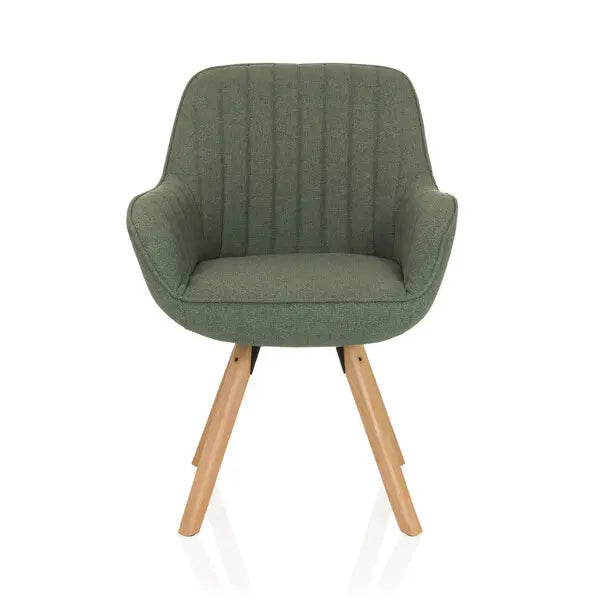 B-Ware Hjh Living Besucherstuhl Stuhl Scandi Soft Stoff Salbei Esszimmerstuhl Möbel - 4064323107391