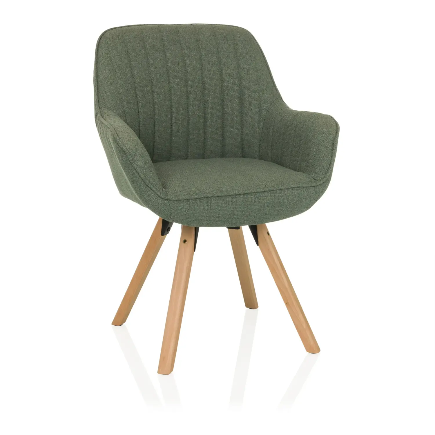 B-Ware Stuhl Esszimmerstuhl Hjh Living Scandi Soft Stuhl Sitzmöbel Grün - 4064323107392