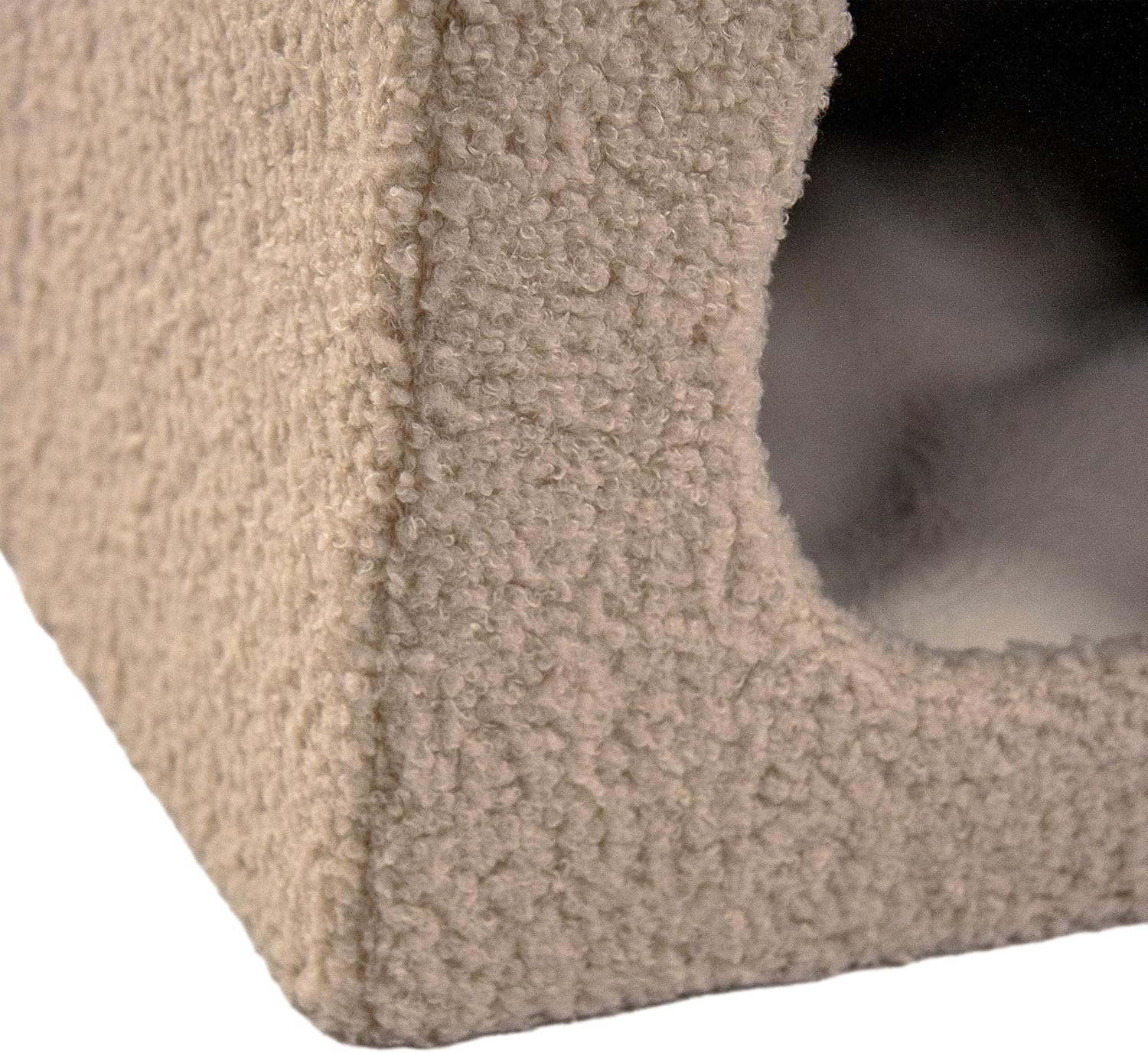 B-Ware Hjh Living Katzenhöhle Pawy Es Katzenmöbel Katzenschlafplatz Stoff Beige