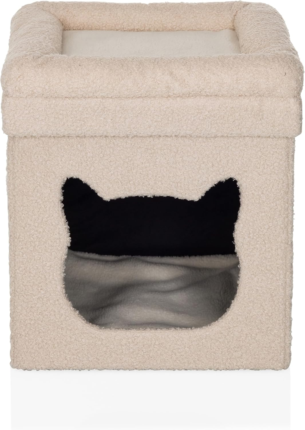 Hjh Living Katzenhöhle Pawy Es Katzenmöbel Katzenschlafplatz Stoff Beige B-Ware - 4064323107439