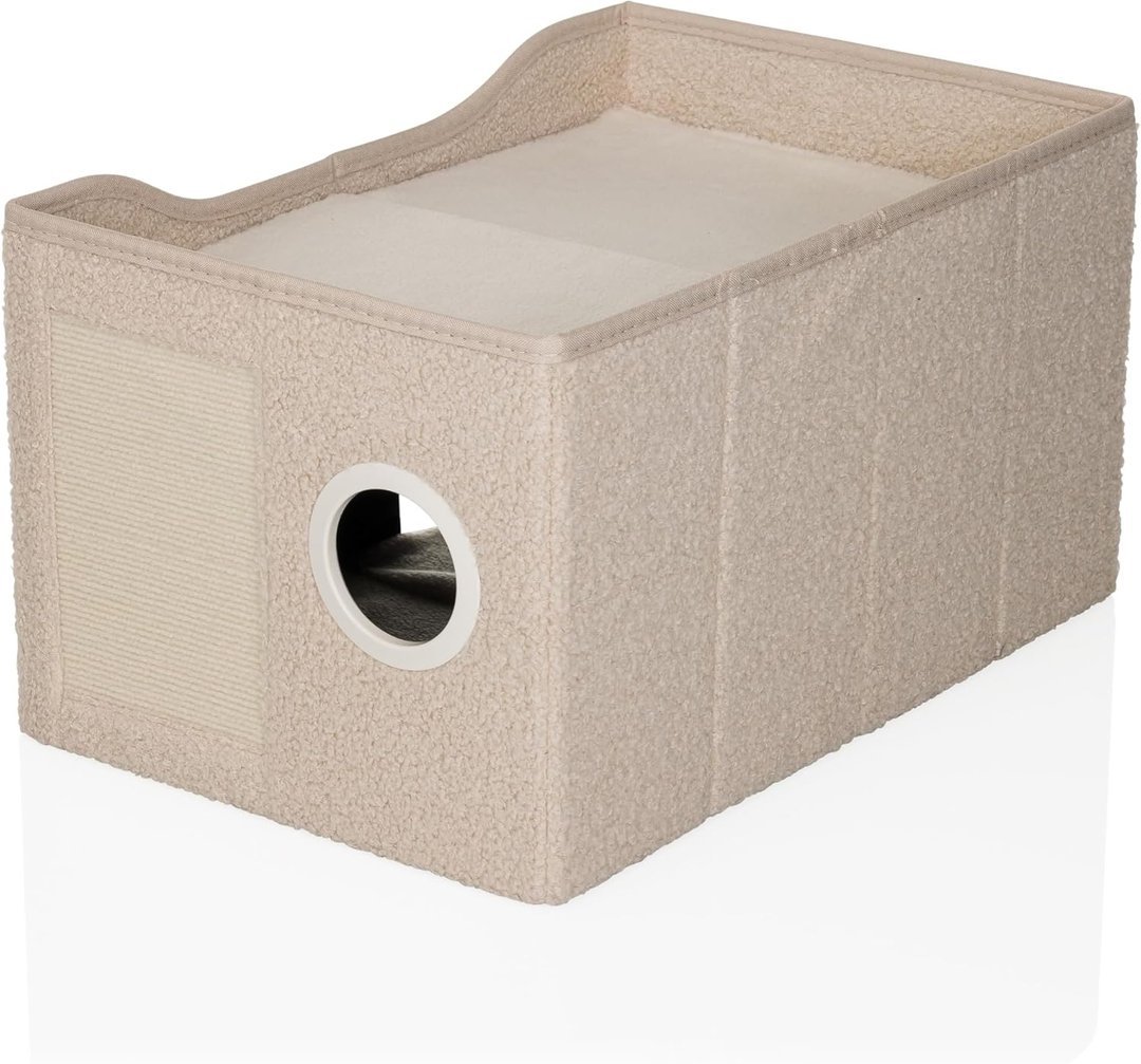 Hjh Living Katzenhöhle Schlafplatz Katzenbett Pawy Eb 62 X 41 X 33 Cm Beige B-Ware - 4064323107446