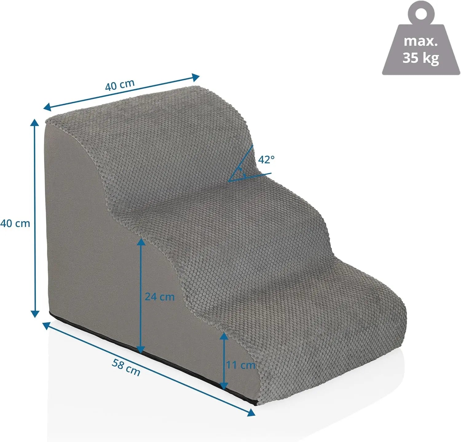 B-Ware Hjh Living Haustiertreppe Hundetreppe Pawy Step 3 Stufe Sofa Aufstieg Tiere  - 4064323107453