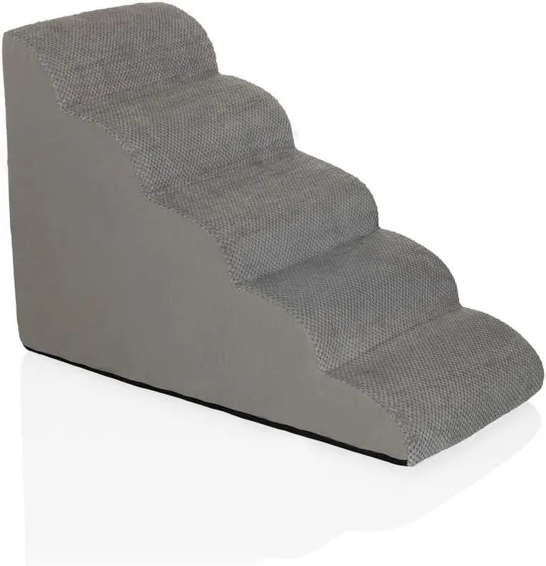 Hjh Living Haustiertreppe Treppe Hundetreppe Pawy Step 5 Stoff Grau B-Ware - 4064323107460