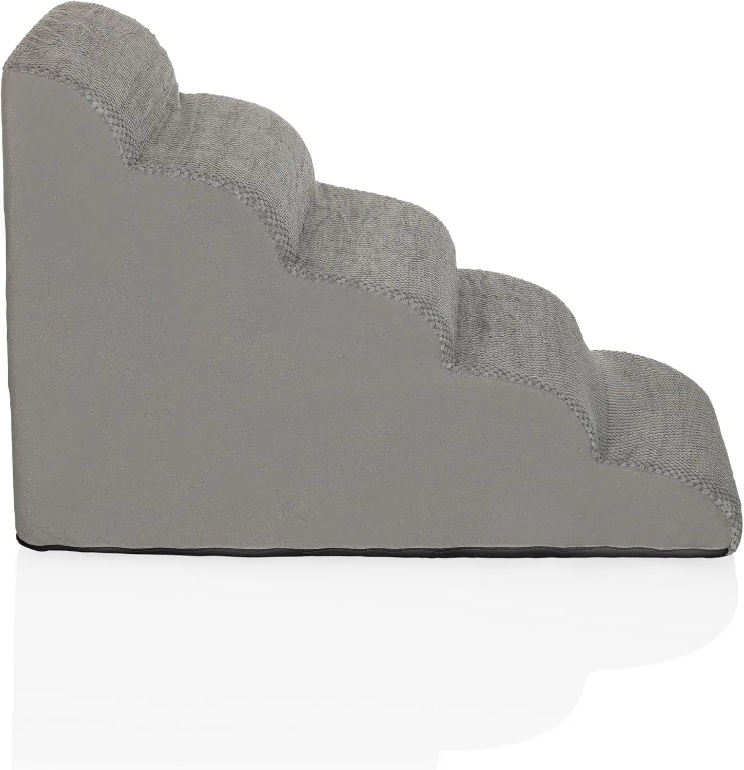 Hjh Living Haustiertreppe Treppe Hundetreppe Pawy Step 5 Stoff Grau B-Ware - 4064323107460