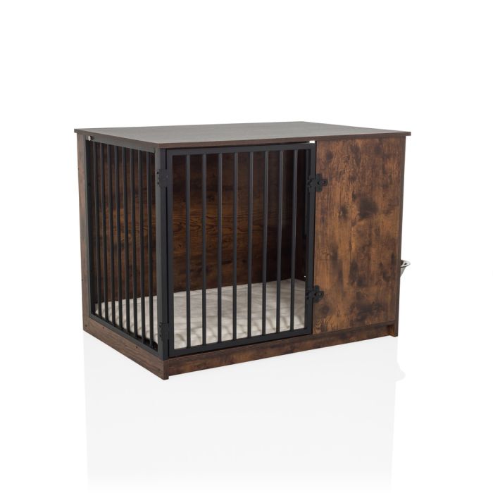 hjh LIVING PAWHOME S Hundebox Hundekäfig Hundetransportbox 80 x 55 x 60 cm braun - 4064323107477