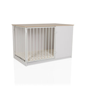 B-Ware hjh LIVING PAWHOME XL Hundebox Hundekäfig Hund mittelgroße Hunderassen weiß