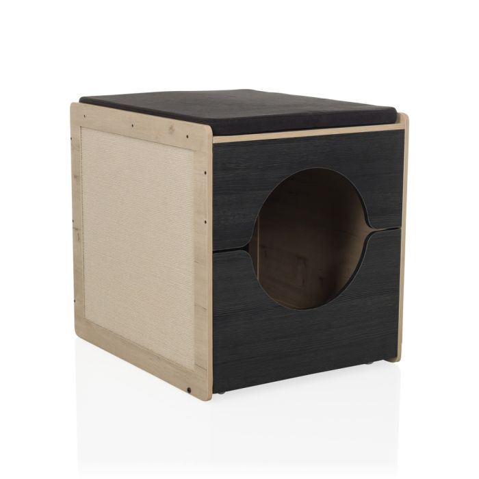Hjh Living Kitty Pawbox 2 Katzenhaus Katzenhöhle Katzenbett Schwarz Eiche B-Ware - 4064323107507