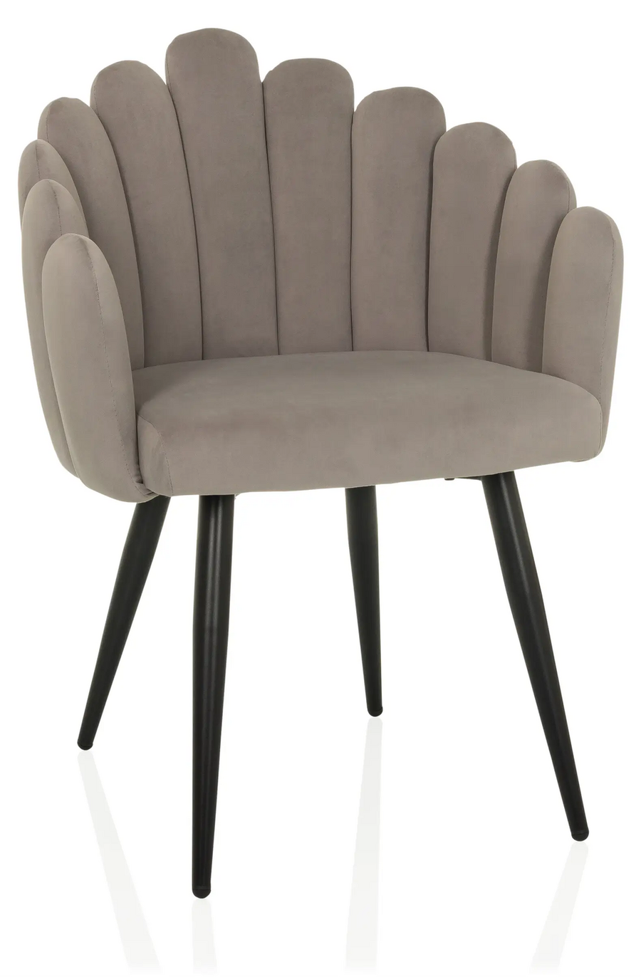 Hjh Living Esszimmerstuhl Stuhl Scallore Muscheloptik Sitzmöbel Beige B-Ware - 4064323107583