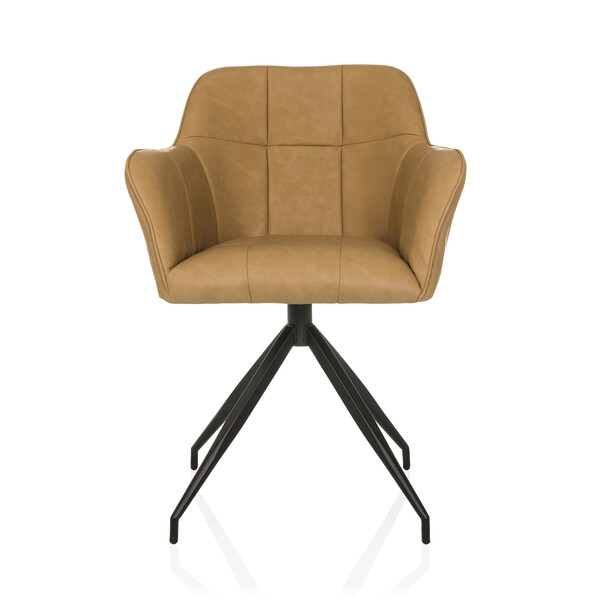 Hjh Living Esszimmerstuhl Stuhl Elverum Spu Polsterstuhl Farbe Cognac B-Ware - 4064323107613