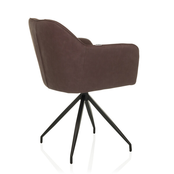 Hjh Living Polsterstuhl Stuhl Elverum Spu Kunstleder Esszimmerstuhl Dunkelbraun B-Ware - 4064323107620