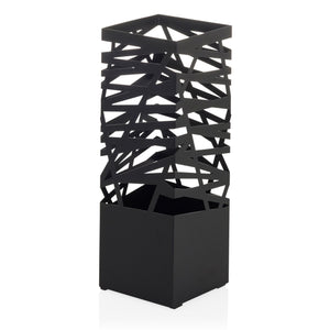 B-Ware hjh LIVING PLUVARIS Schirmständer Metall Schirmhalter Stahl mit 2 Haken Schwarz