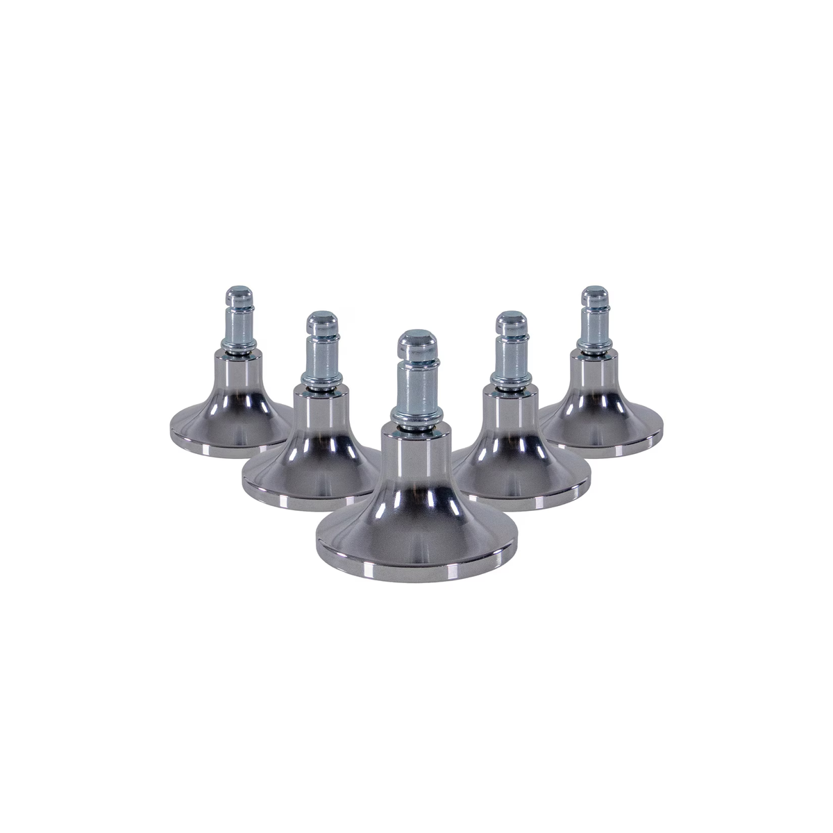 hjh OFFICE Bodengleiter STAND C Stuhlrollen Gleiter Aluminium Silber Stuhl - 4064323108030