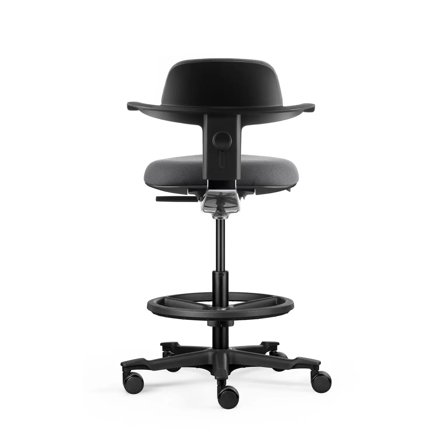 B-Ware Hjh Office Arbeitsstuhl Drehstuhl Top Work 40 Schwarz Dunkelgrau Stoff Stuhl - 4064323108047