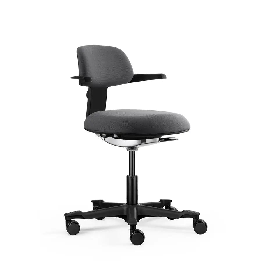 B-Ware Hjh Office Arbeitsstuhl Drehstuhl Bürostuhl Work 40 Sitz Stoff Rücken Dunkelgrau - 4064323108061