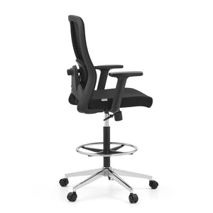 B-Ware hjh OFFICE Arbeitsstuhl Drehstuhl Counterstuhl höhenverstellbar Netzstoff