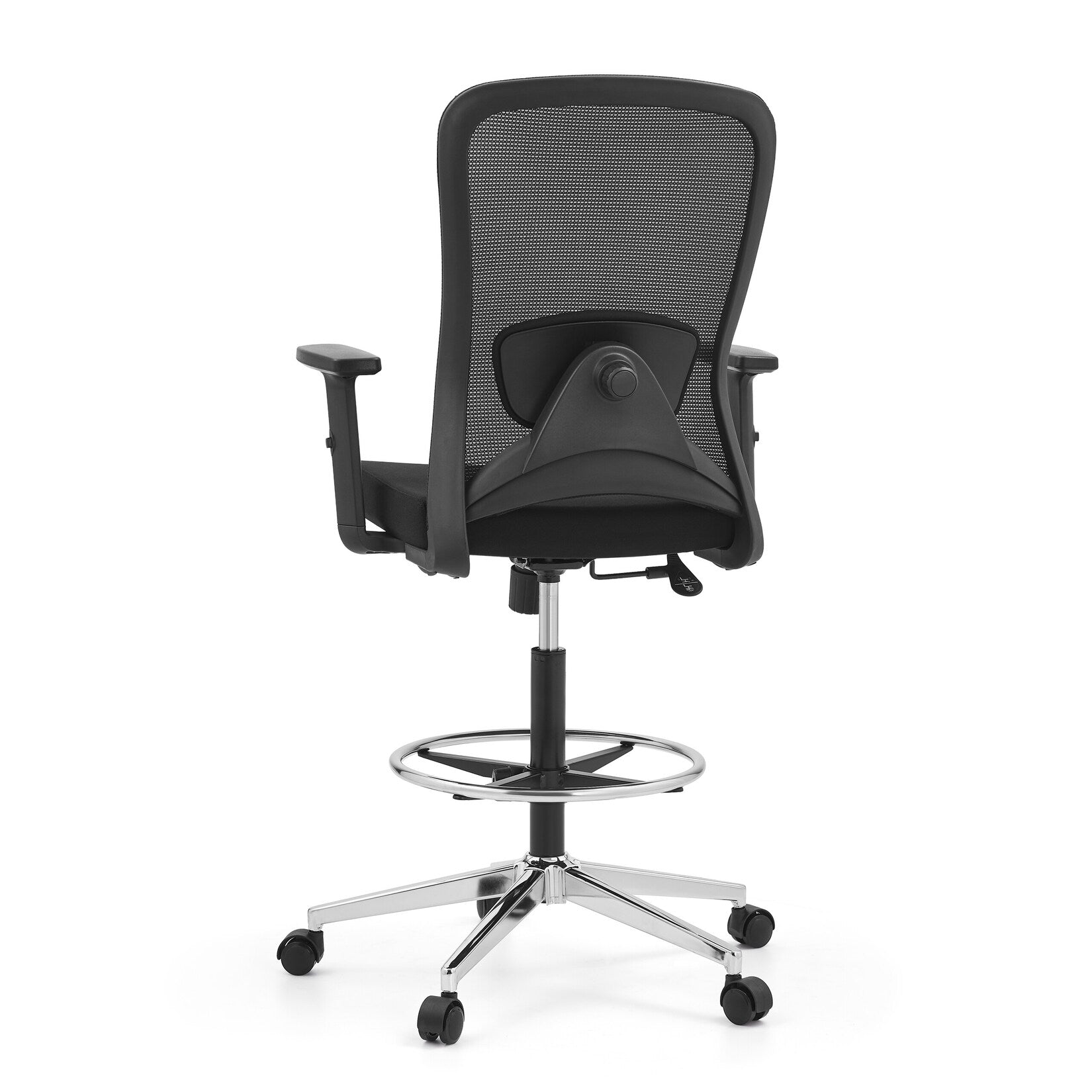 hjh OFFICE Arbeitsstuhl Drehstuhl Counterstuhl höhenverstellbar Netzstoff - 4064323108436