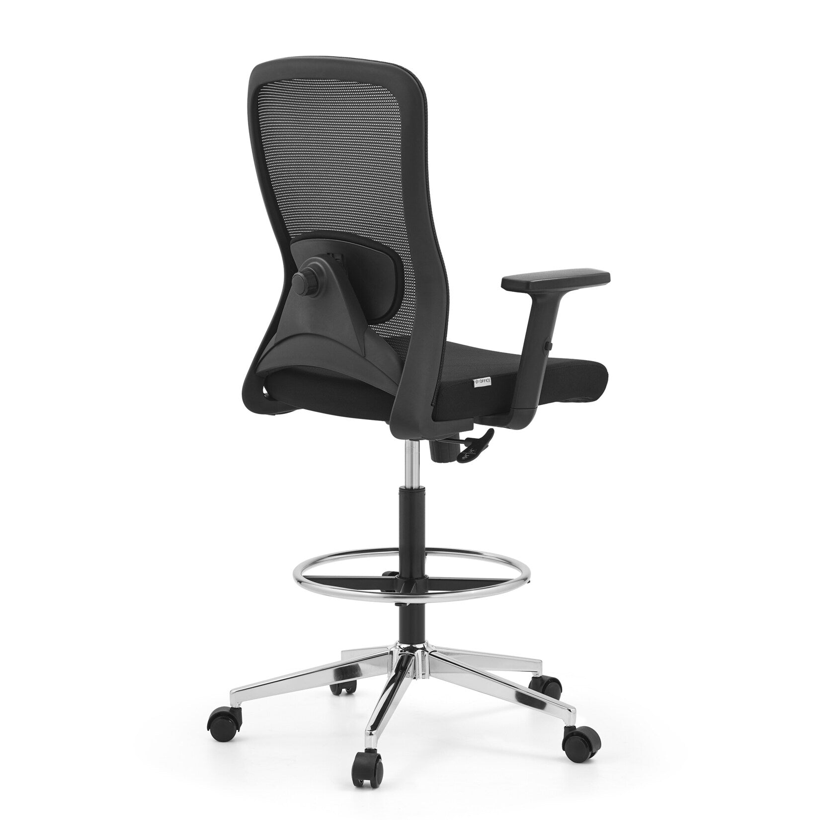 hjh OFFICE Arbeitsstuhl Drehstuhl Counterstuhl höhenverstellbar Netzstoff - 4064323108436